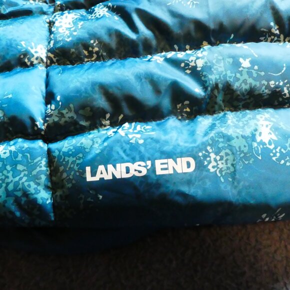 Lands' End Lightweight Down Puffer Longer length Jacket - Picture 3 of 11